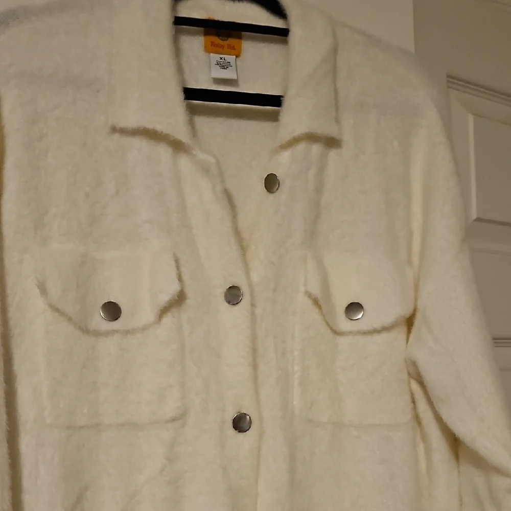 Ruby Rd. Cream Button-Up Coat - Picture 3 of 3
